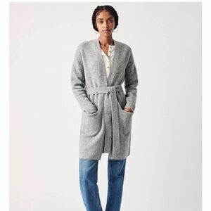 Faherty Legend Belted Sweater Coat | Heather Grey | NWOT | Size: M/L